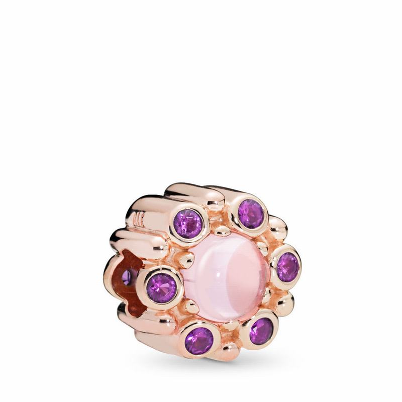 Pandora Rose™ Heraldic Radiance Charm Ireland - Pandora Rose/Pink/Crystal - 132560HVM